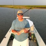 Baby redfish, big fight